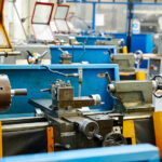 Machinery in the engineering workshop