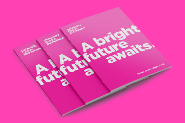 Three copies of the new Higher Education Prospectus for 2022/23.