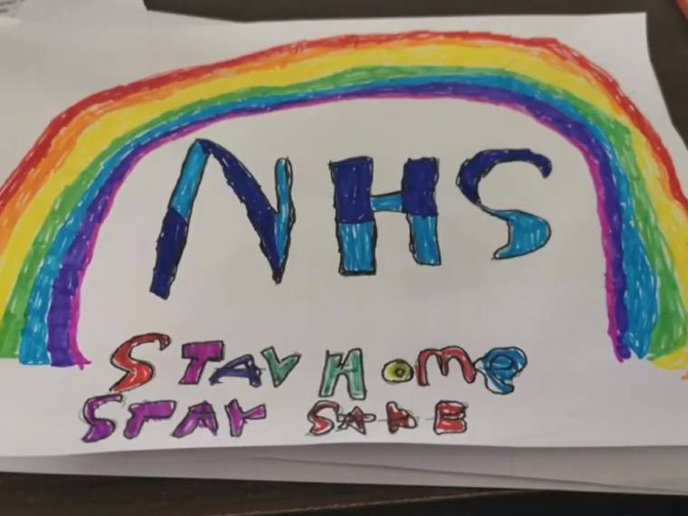 Poster created by Foundation Learner paying tribute to the NHS.