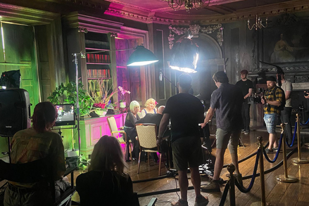Behind the scenes filming at Wentworth Woodhouse