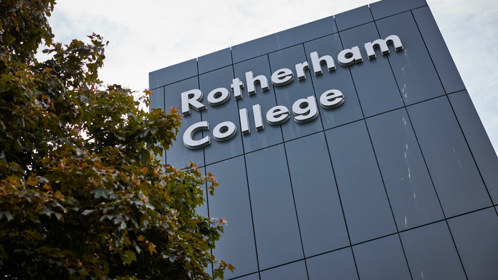 A building at Rotherham College