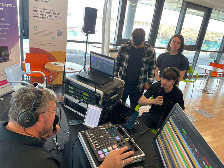 Welcome Week at Rotherham College with Rotherham Radio